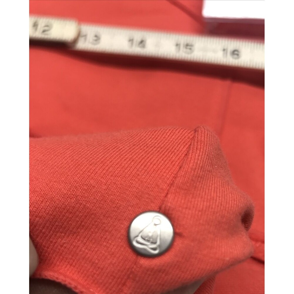 Neon Buddha Women's Shacket Size Medium Long Sleeve Statement Buttons Orange - Picture 13 of 14